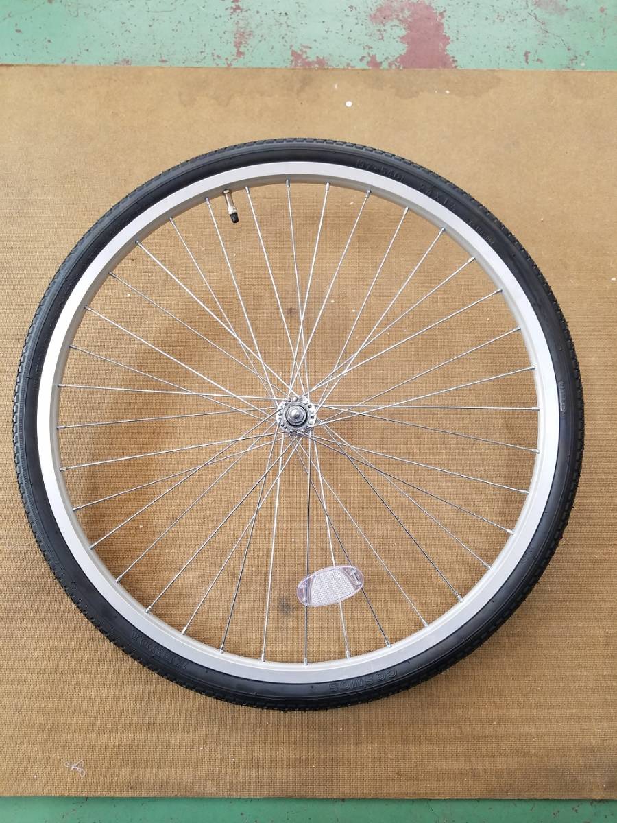 高品質，人気 自転車車輪 新車外し 1本 完組 タイヤチューブ付き 24インチ 24&times;1-3/8 前輪(27インチ、700C)｜売買されたオークション情報、yahooの商品情報をアーカイブ公開 - オークファン ホイール（完組、手組）