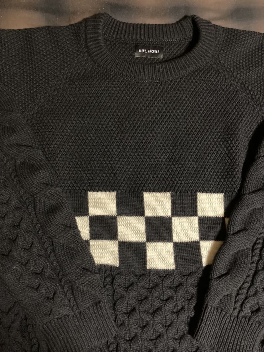 極美品】 20AW VAINL ARCHIVE ／クルーネックニットTOM Sサイズ 