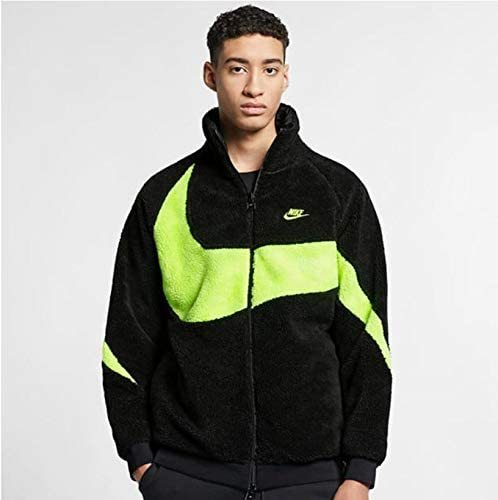 送料無料，豊富な 2XLサイズ NIKE ナイキ リバーシブル ビッグスウッシュ ボアジャケット BQ6546-017 ボルト ブラック(ジャンパー、ブルゾン)｜売買されたオークション情報、yahooの商品情報をアーカイブ公開 - オ 男性用