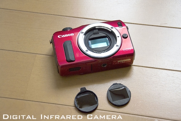 【赤外線改造】CANON EOS Mシリーズ フィルター２種交換式改造 EOS M G1 MarkⅡ フィルター換装 シャッター