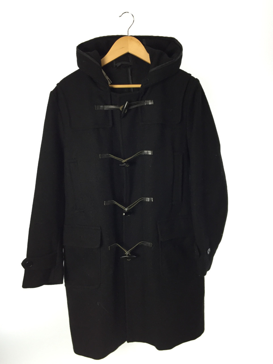 UNITED ARROWS green label relaxing◆ダッフルコート/L/ウール/BLK label UNITED ARROWS WOMEN 2022年秋冬コレクション ラッカンバンドカラー