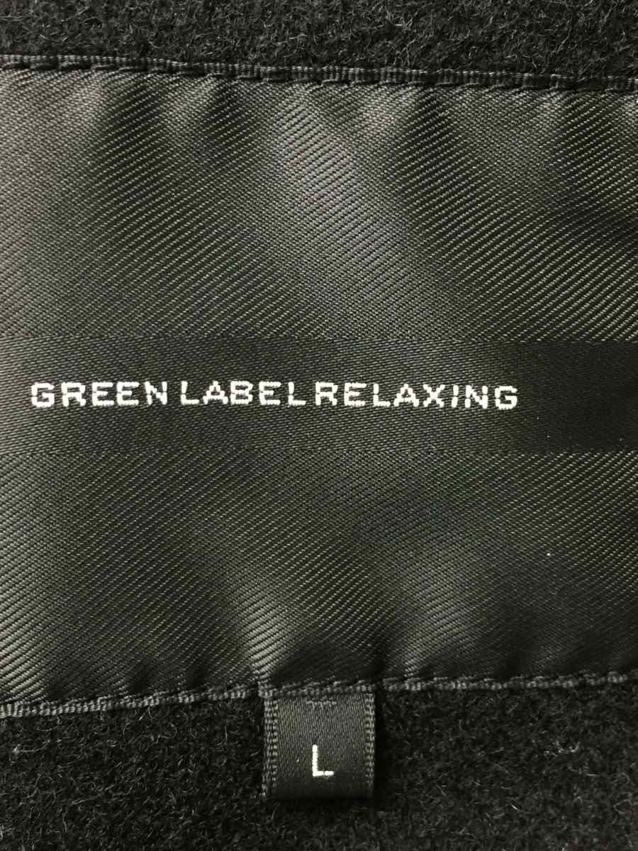 UNITED ARROWS green label relaxing◆ダッフルコート/L/ウール/BLK label UNITED ARROWS WOMEN 2022年秋冬コレクション ラッカンバンドカラー