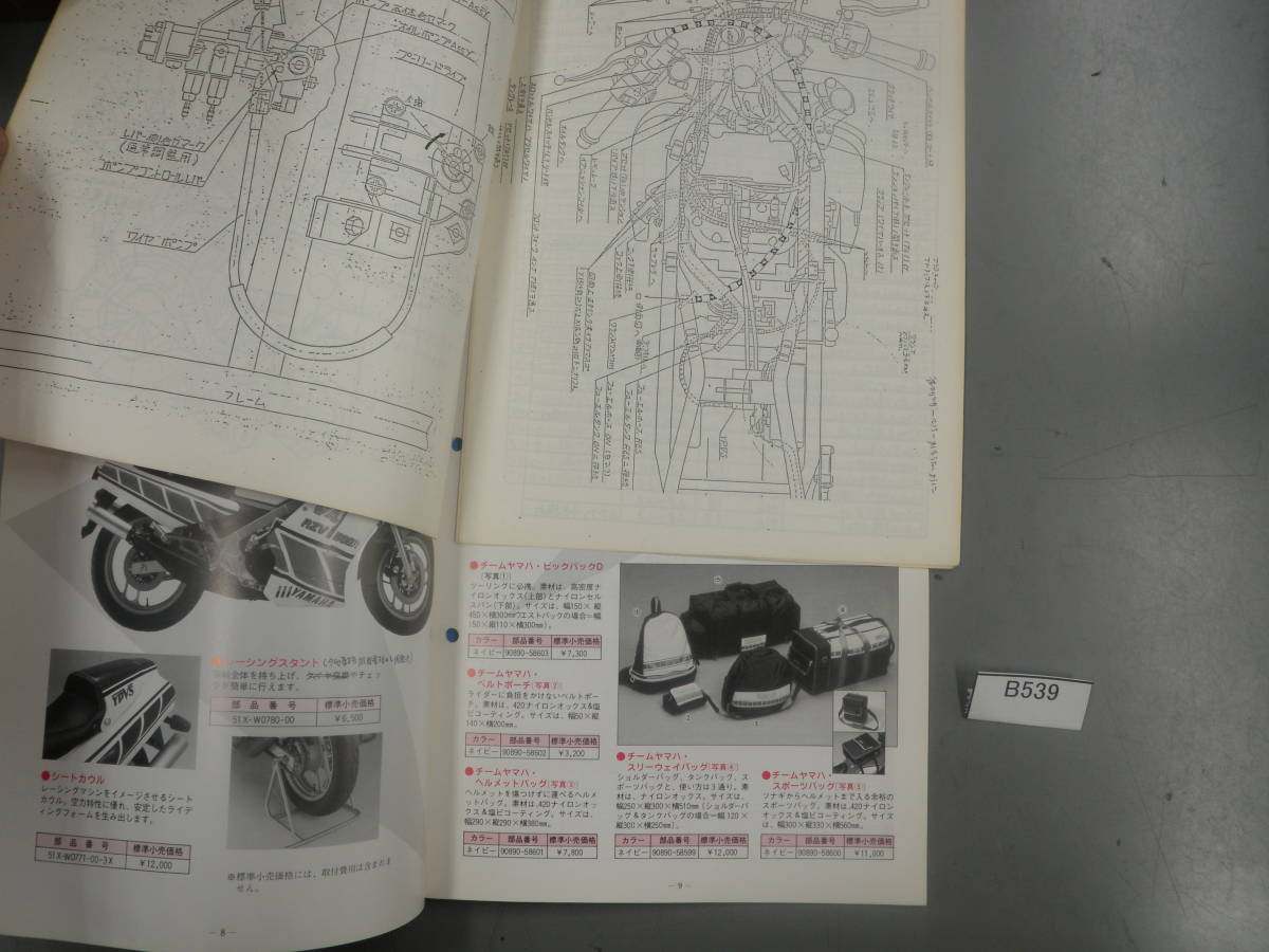 RZV500R V4 51X サービスマニュアル 商品ガイド 希少 B539 RZV500R