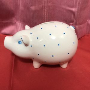 ティファニー TIFFANY 物足りなかっ 豚の貯金箱 ドットピンク ハンド 