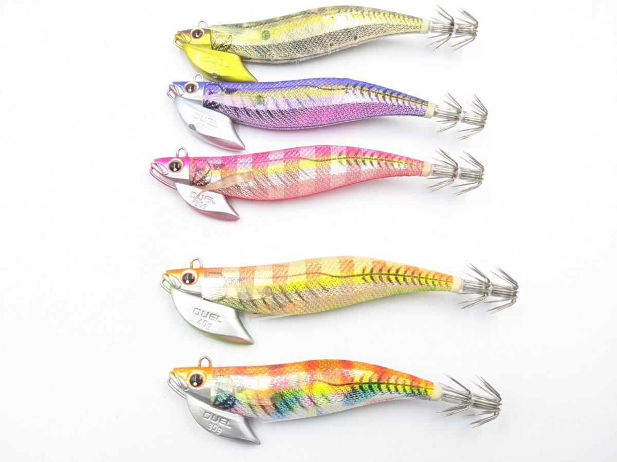 【定番，100%新品】 DUEL デュエル イージーQ フラッシュフィン TR 3.5号 30/40g まとめ 5点セット ティップラン エギング アオリイカ(3.5号)｜売買されたオークション情報、yahooの商品情報をアーカイブ公開 - オーク 海水