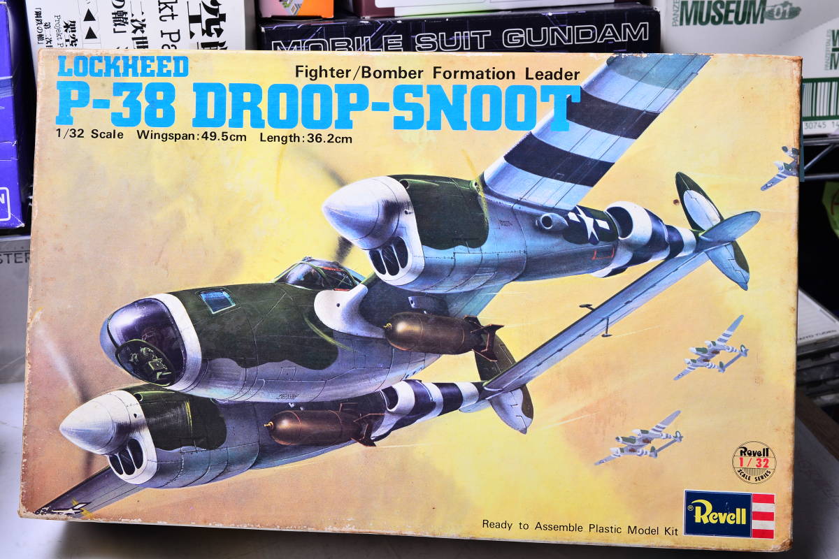 Revell 1/32 P-38 ①ドループ-スヌート　②ライトニング レベル 1/32 P-38 ドループ・スヌート Revell 1⁄32 P-38 ①ドループ