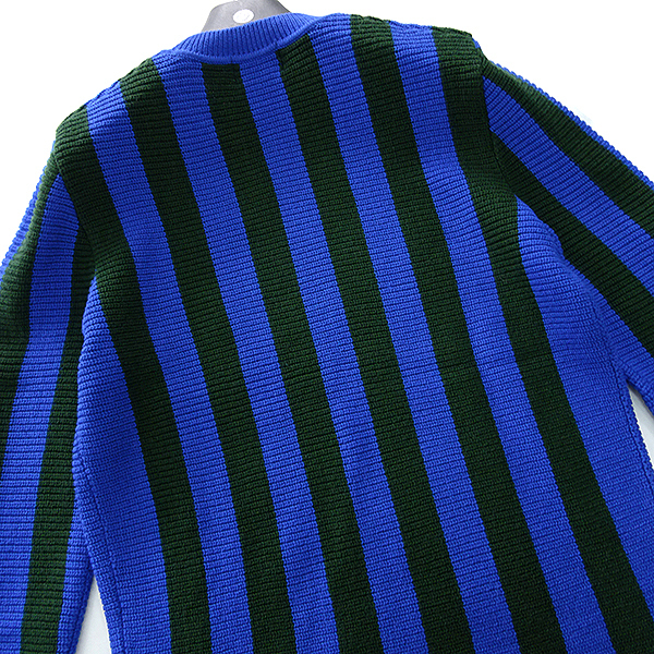 新品 2.9万 カルバンクライン ウール ストライプ ニット M 青 緑 【I43113】 CK CALVIN KLEIN メンズ 秋冬 セーター カジュアル 長袖 カルバンクライン ストライプ 新品 グレー マフラー オーバー