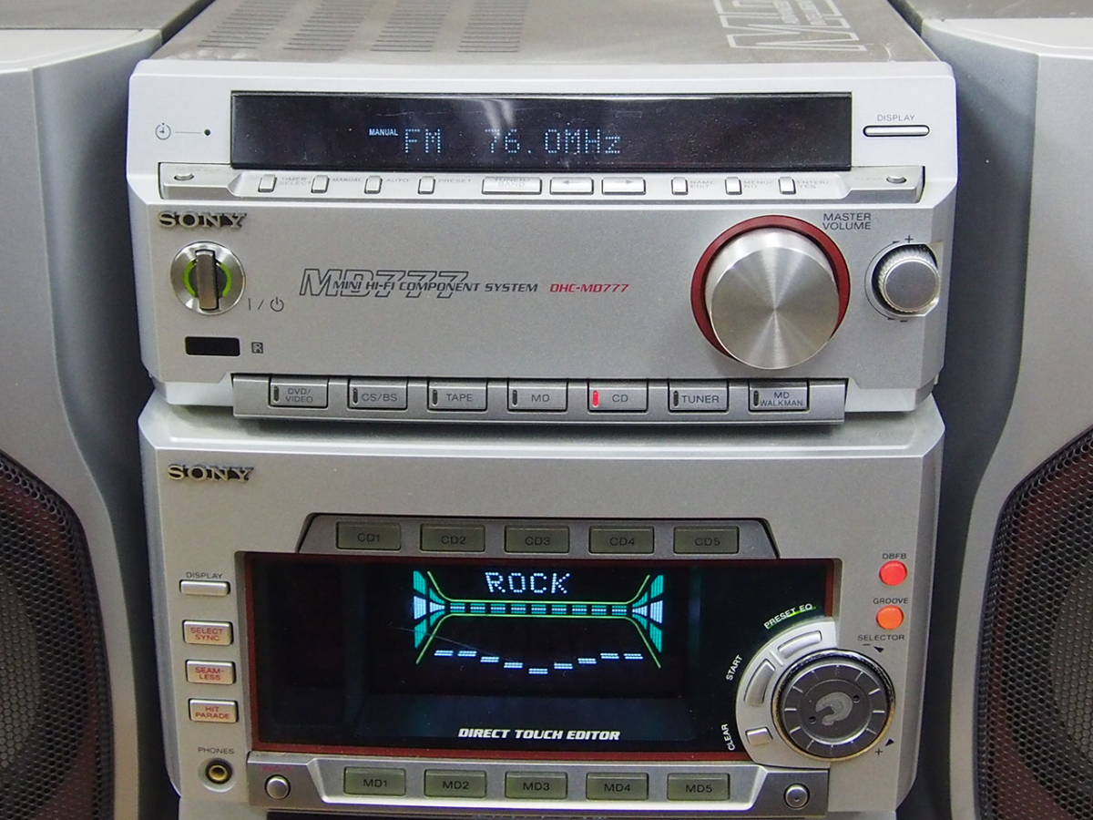 Sony SONY SS-MD777 ⁄ Wiki] - DHC-MD777 md Speaker [MiniDisc