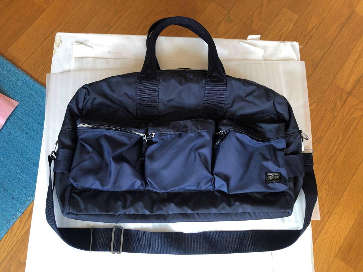 ポーター フォース 2way ボストン トート ショルダー バッグ 3連 旅行 