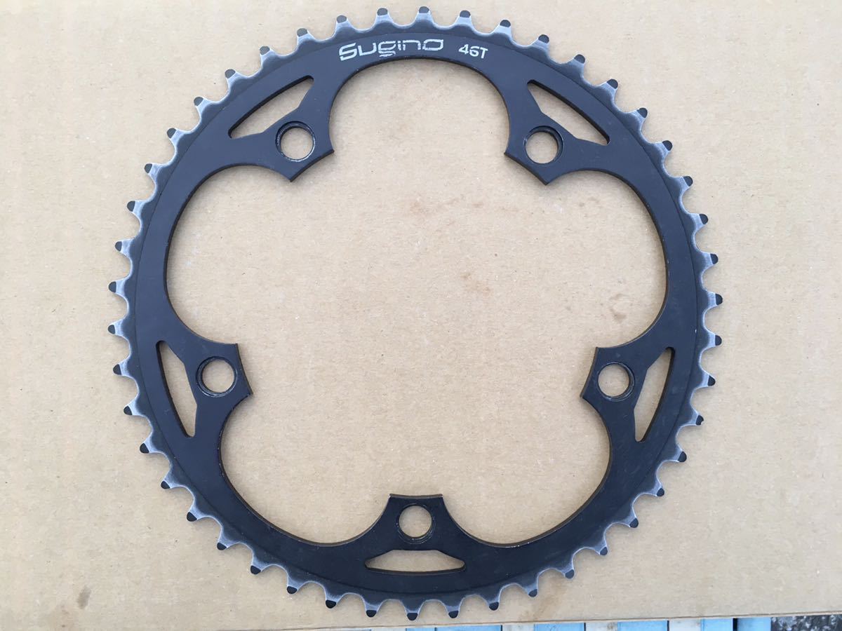 赤字超特価，新作登場 Sugino スギノ チェーンリング 130J TRACK 46T BK PIST に 最適 アルミ合金製 PCD130(チェーンリング)｜売買されたオークション情報、yahooの商品情報をアーカイブ公開 - オークファン チェーンリング