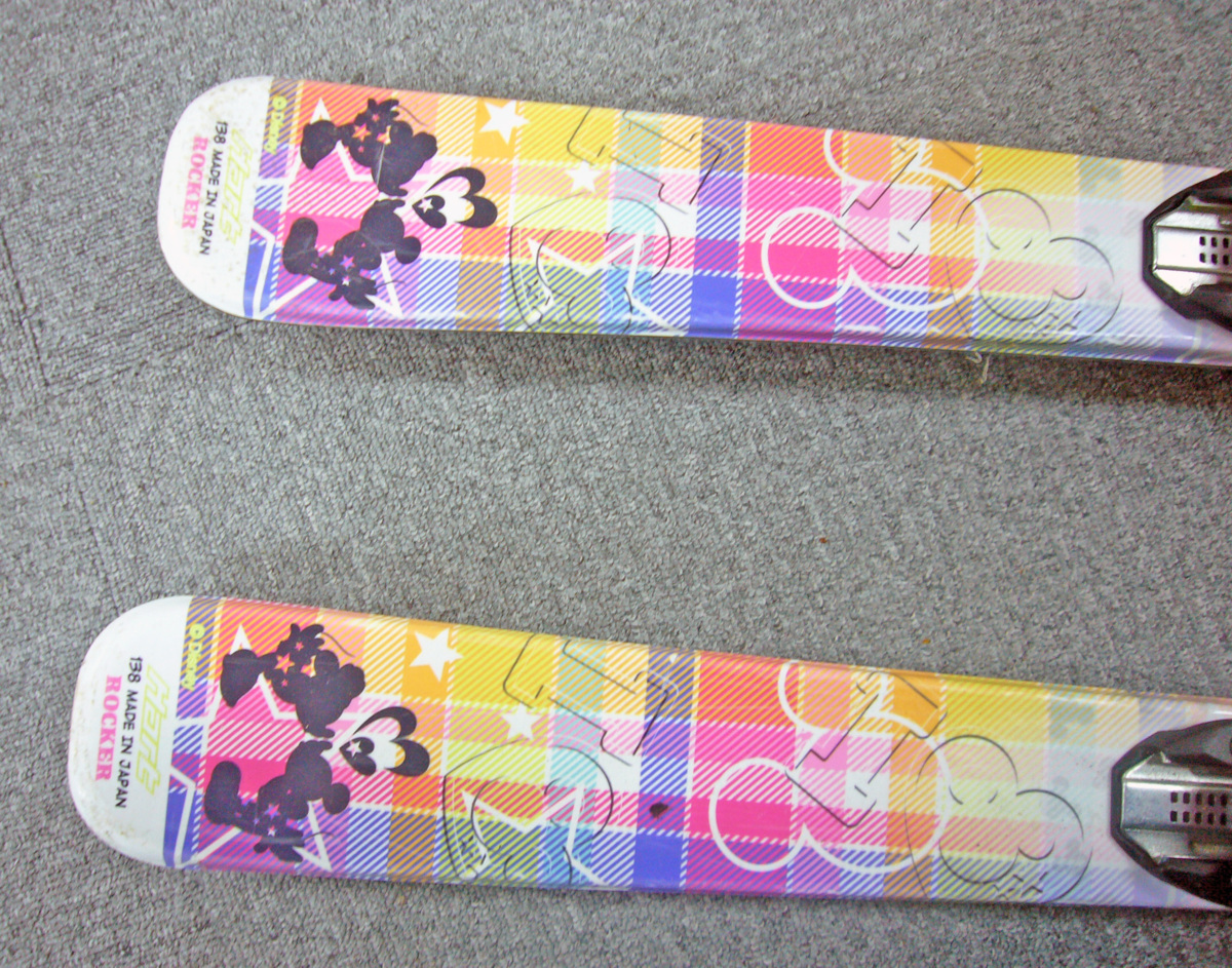 ☆Hart 子供用スキー ROCKER ミッキーマウス 138cm USED②☆ ミッキー