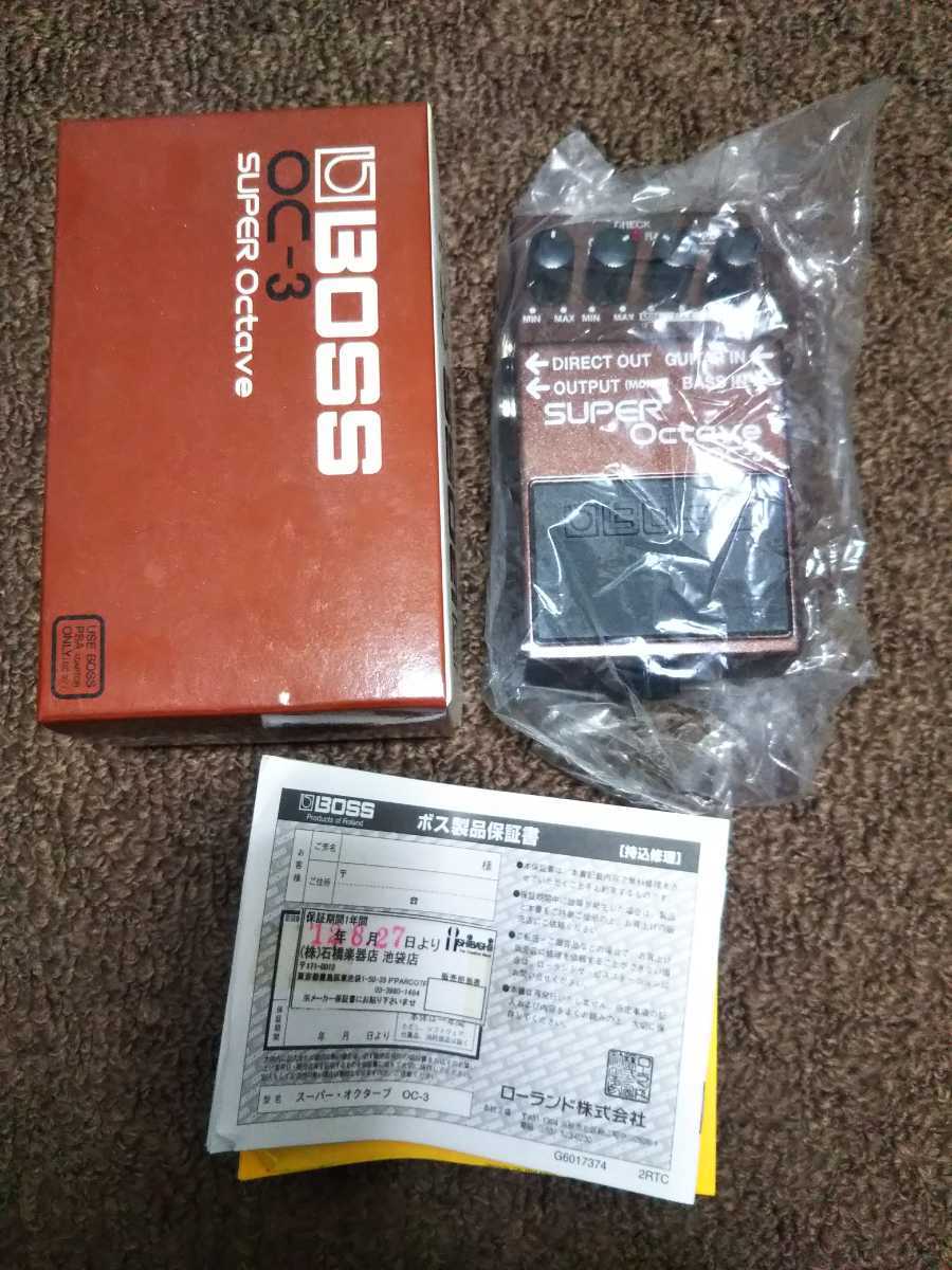 OC-3 BOSS Octave SUPER ボス | 説明書付属 スーパーオクターブ｜Yahoo