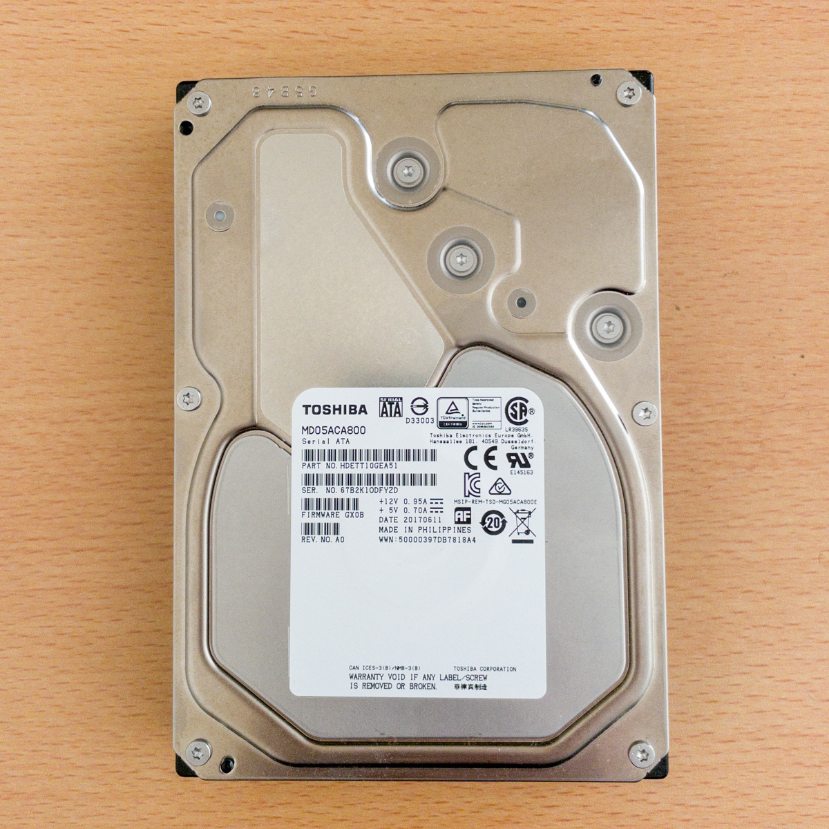 東芝 HDD TOSHIBA MD05ACA800 8TB #4
