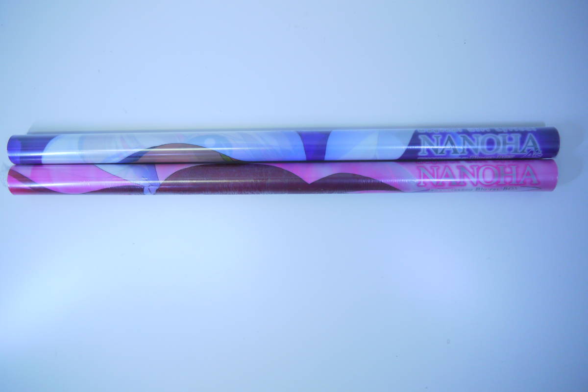 Ge0/魔法少女リリカルなのは＆A's Blu-ray BOX アニメイト特典 なのは＆はやて B2クリアポスター 2種セット(魔法少女 ...