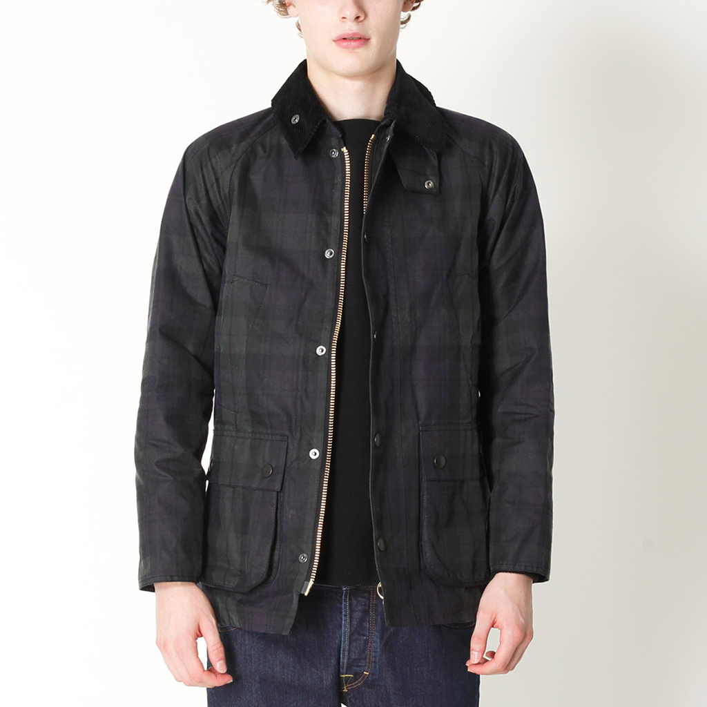 Barbour バブアー BEDALE SL オイルド ジャケット ブラックウォッチ 38