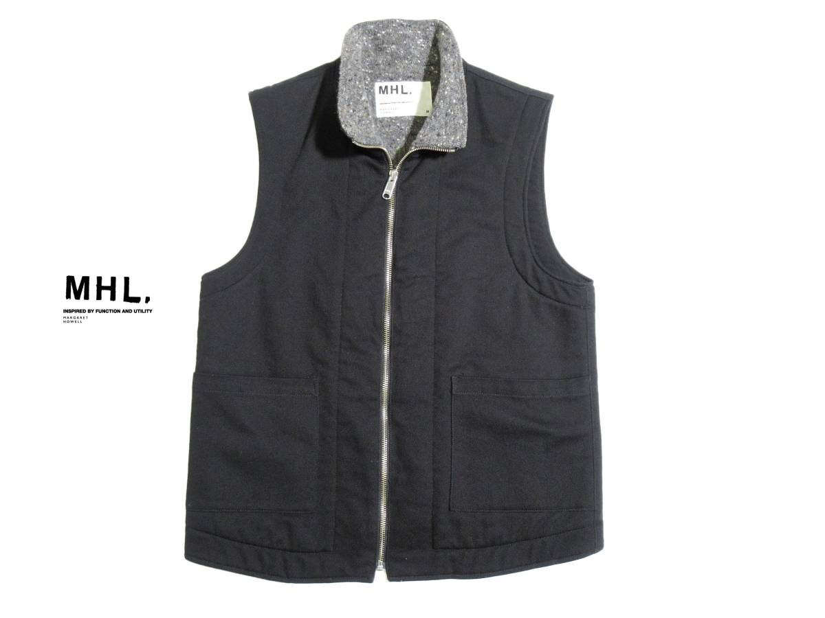 MHL， MARGARET HOWELL マーガレットハウエル ジップアップ ジレ 