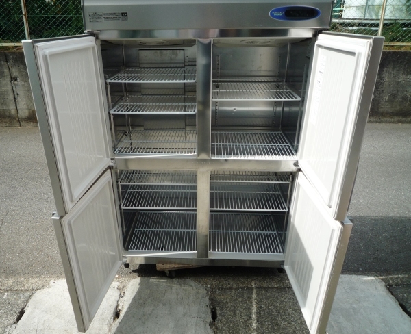 【営業所止】4RF180328K＠2016年 ホシザキ4ドア冷凍冷蔵庫W1200×D650×H1900★HRF-120ZT★100V★ABEK3【専門店の安心の1ヶ月保証付】 ホシザキ 冷凍冷蔵庫 HRF-150XF3 HRF-180XF3 HRF-180SF3 w1200の中古品・新品