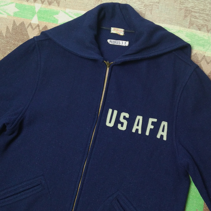 フェルト USAFA 50s カデットコート M ウィルソン USエアフォース 