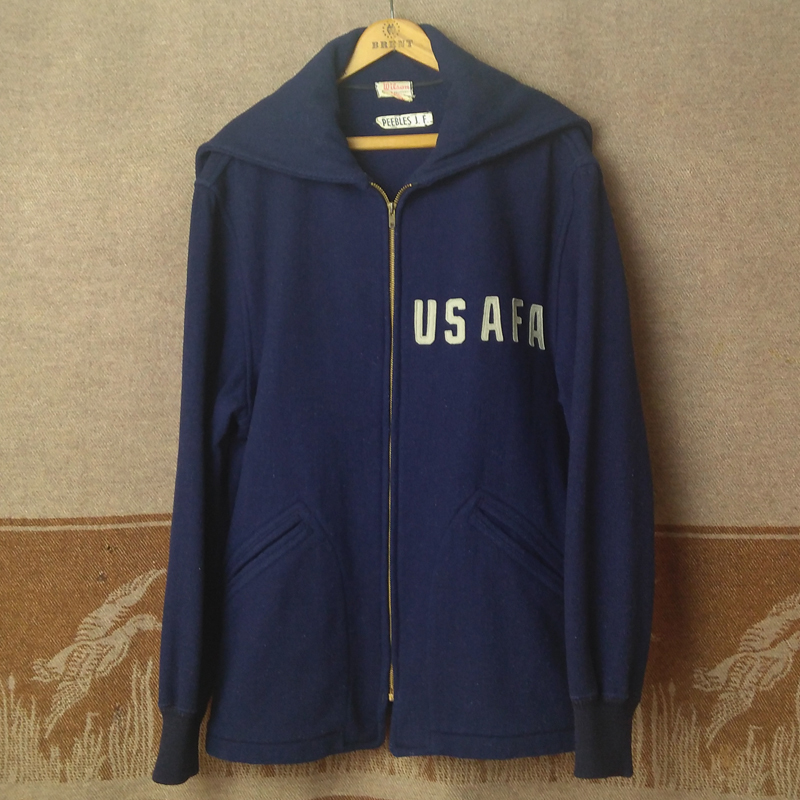 フェルト USAFA 50s カデットコート M ウィルソン USエアフォース 