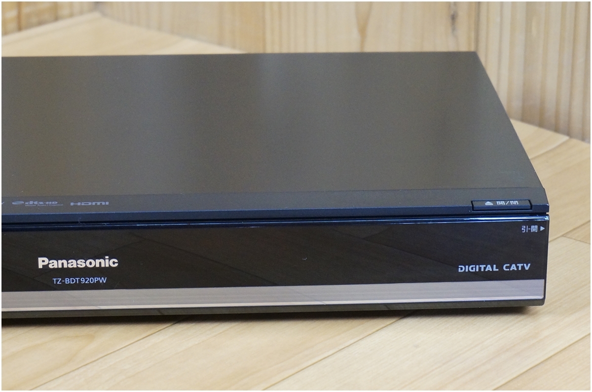 Panasonic Blu-ray HDD/DVDレコーダー TZ-BDT920PW 1TB 動作確認済み