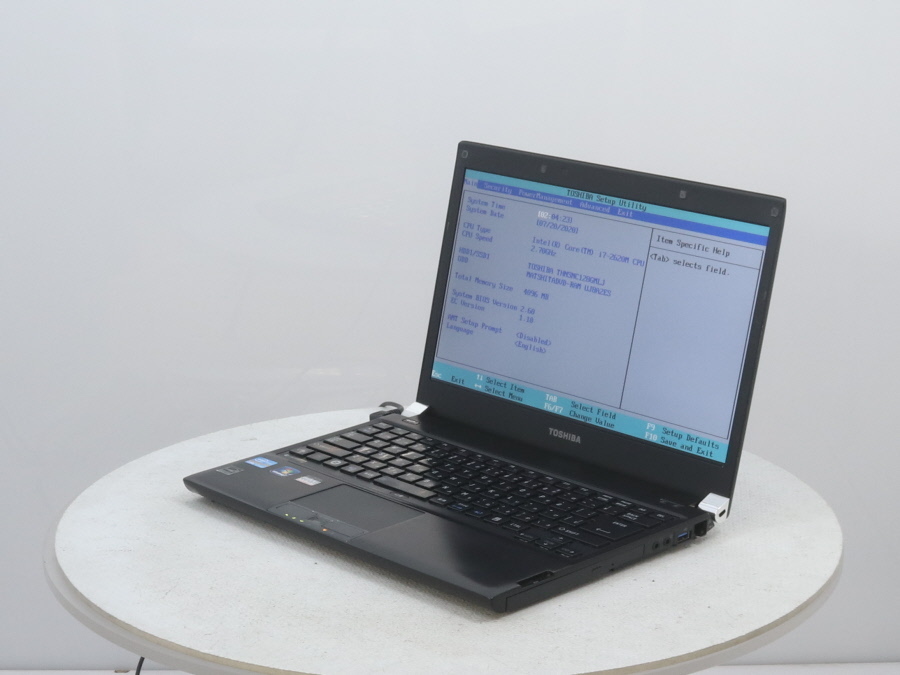 ジャンク!TOSHIBA R731/W2TB○Core i7 2620M 2.7G 4G 128G SSD