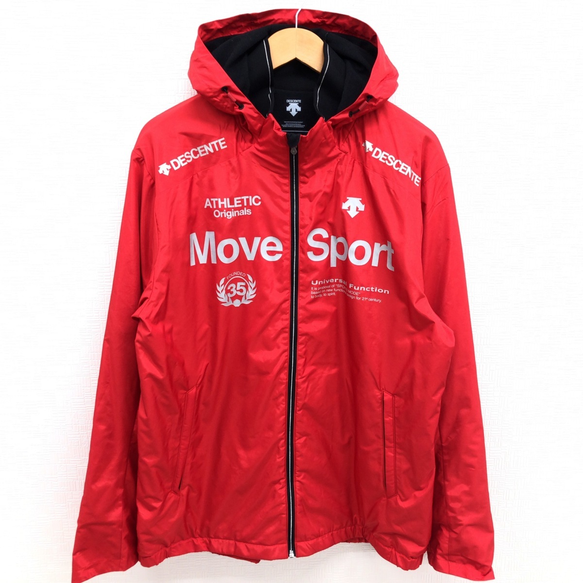 【爆買い，本物保証】 DESCENTE デサント Move Sport 蓄熱裏地 EKS +THERMO フーデッドジャケット XA 4L 赤 レッド ムーブスポーツ 特大 大きい XXXL(その他)｜売買されたオークション情報、yahooの商品情報をアーカイブ公開 - ナイロン