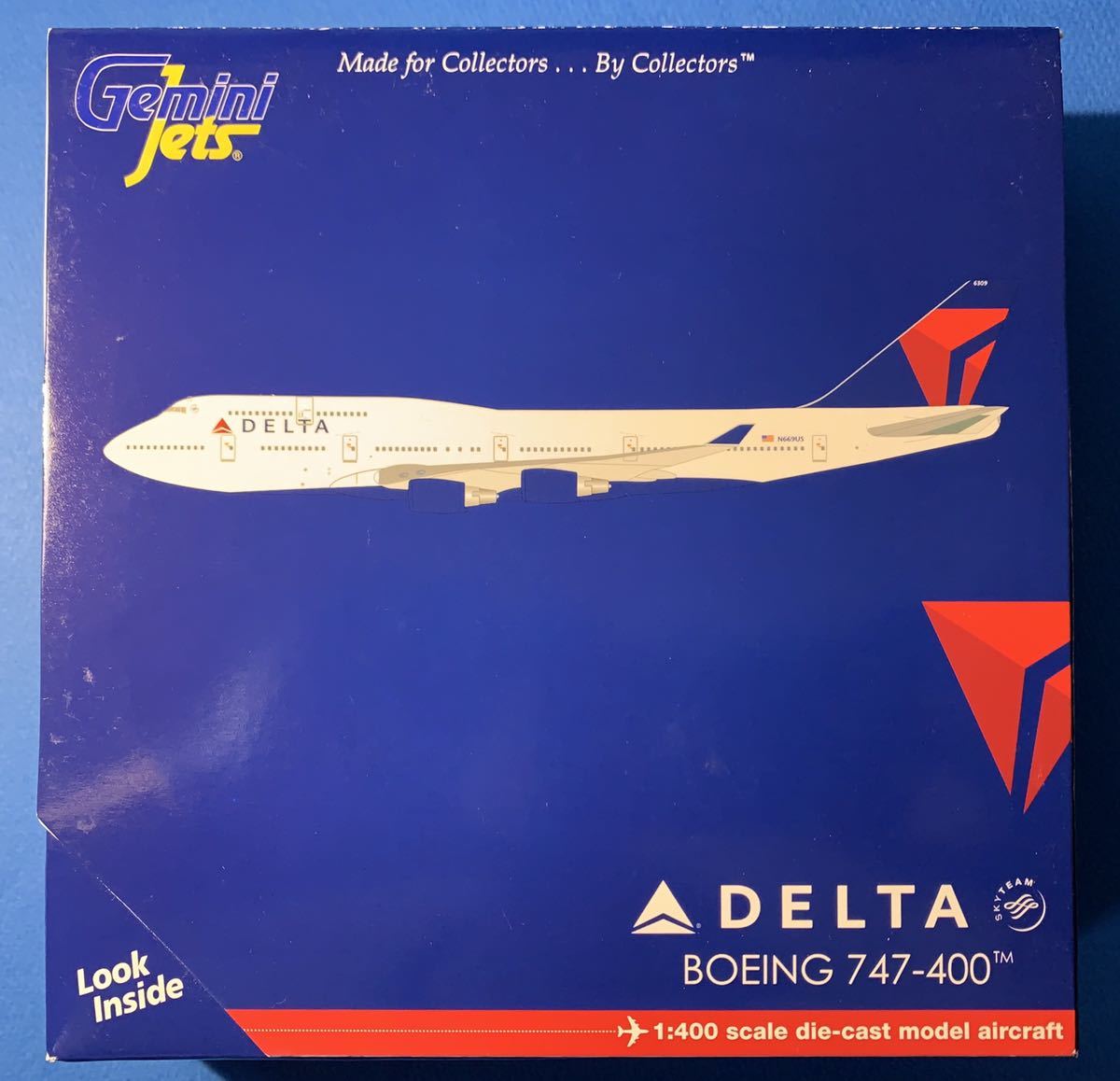 GeminiJets　デルタ航空　Delta Air Lines　B747-400　1/400　N669US　ダイキャスト製_1
