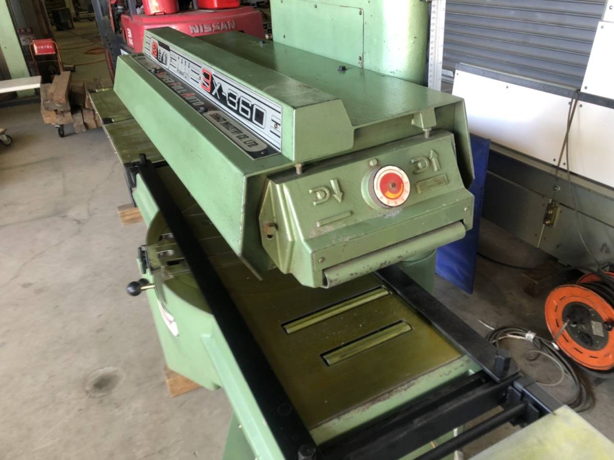 中古 – 3XV-360 加藤木工 シンクス 有限会社 超仕上げカンナ盤 