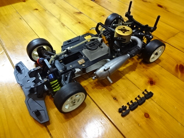 【美品】1/10 京商 ピュアテンGP V-ONE S 4WD GP10 京商 V-ONE | S GP 1⁄10 エンジンカー 4WD シャーシ ？ 0 1