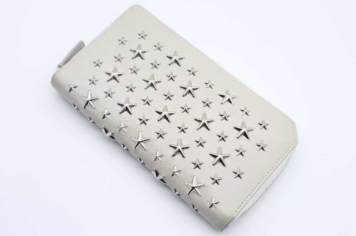1円 □美品□ JIMMY CHOO ジミーチュウ フィリパ レザー スター 