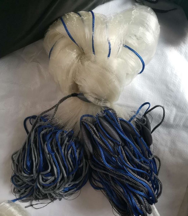 漁網刺網三枚網【未使用品】