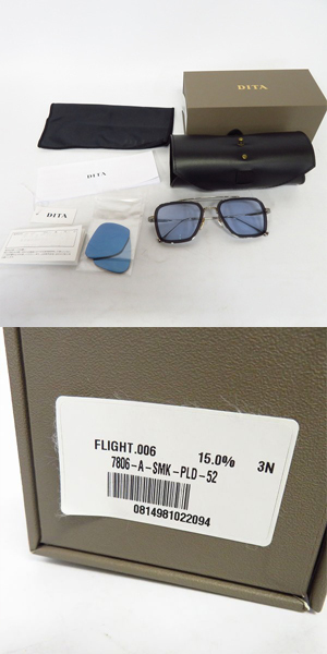 DITA/ディータ FLIGHT.006 度入り/サングラス/替えレンズ付属 7806-A