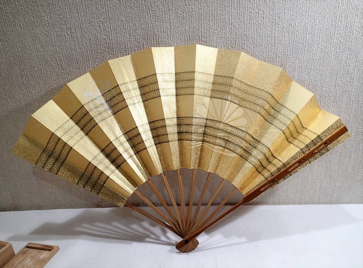 扇子 2026年最新Yahoo!オークション 中古.十松屋福井謹製.桐箱.観世流