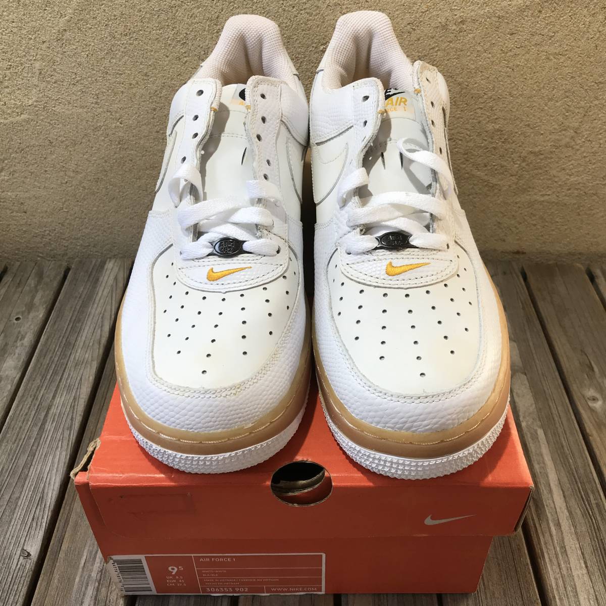 nike air force 1 9.5 27.5 新品 並行輸入品 箱付 306353 902 af1