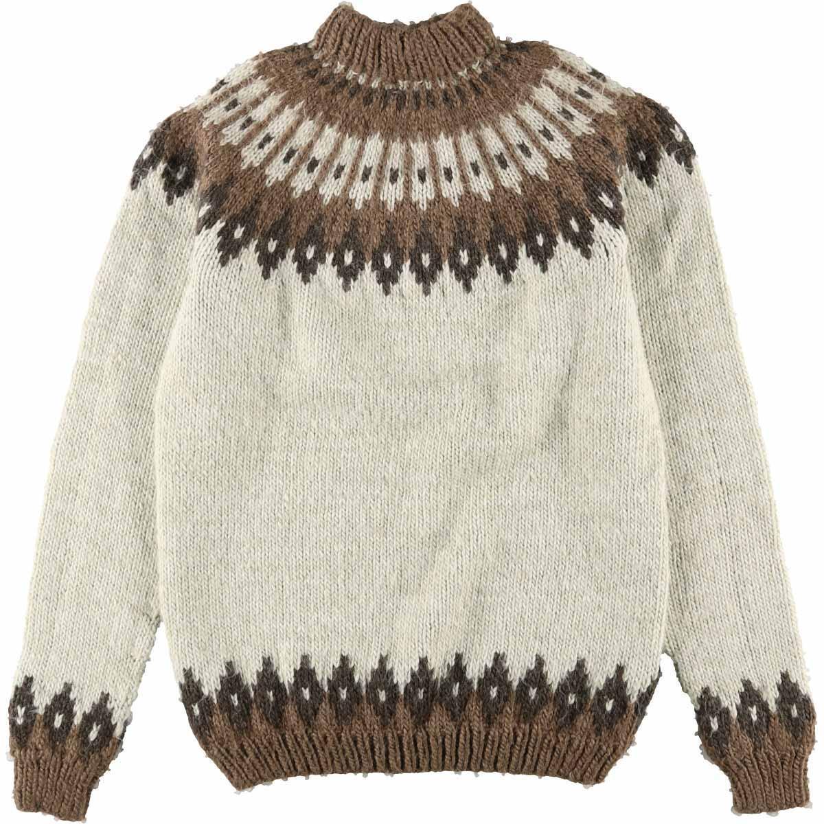 メンズ セーター 長袖 ノルディック ノルディック柄 M⁄古着 