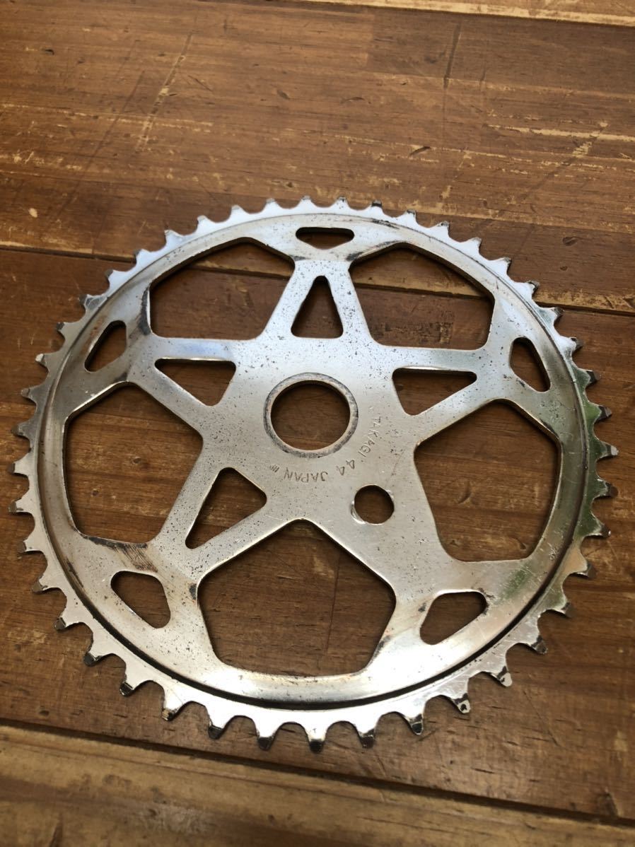 Takagi タカギ スノーフレーク チェーンリング スプロケット44t Old School Bmx 検索 Schwinn Mongoose Webco ワンピースクランク スギノ ビンテージパーツ 売買されたオークション情報 Yahooの商品情報をアーカイブ公開 オークファン Aucfan Com