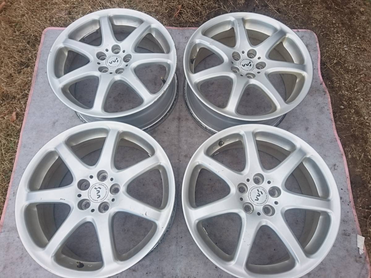 スバル純正オプションSAA☆17インチアルミホイール!!7J PCD100/5 +55 
