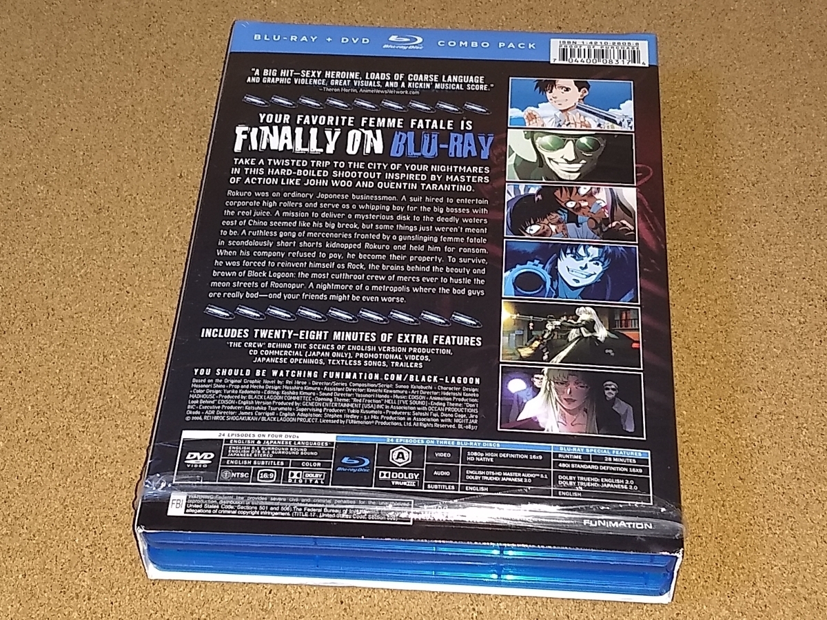 開封dvd ブラックラグーン Black Lagoon 1期 2期 全24話 北米版 日本語可 は行 売買されたオークション情報 Yahooの商品情報をアーカイブ公開 オークファン Aucfan Com