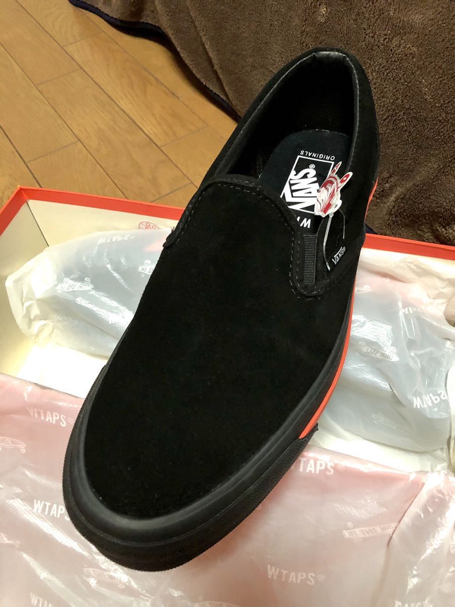 29cm US11 WTAPS VANS VALUT SLIP-ON LX Black Orange タップス スリッポン ブラック オレンジ ...