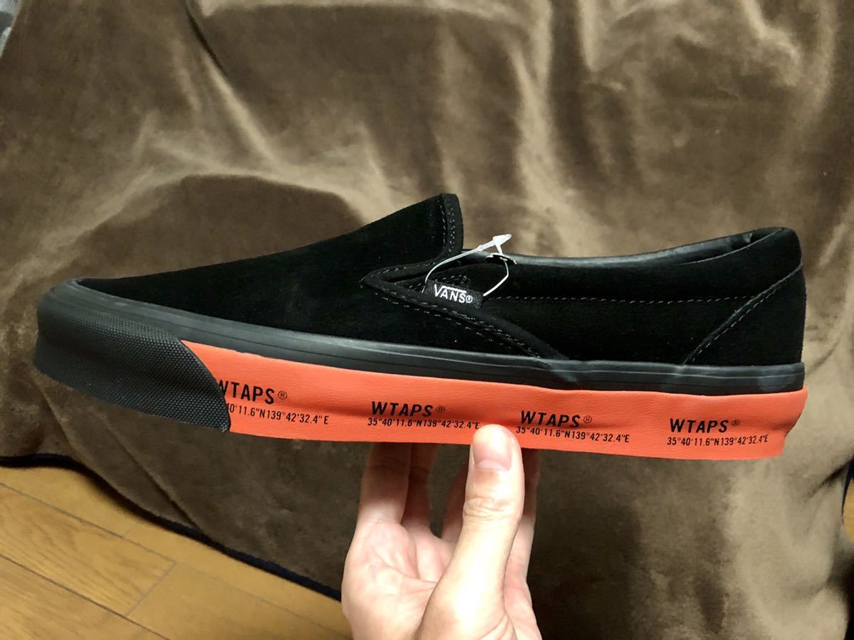 29cm US11 WTAPS VANS VALUT SLIP-ON LX Black Orange タップス スリッポン ブラック オレンジ ...