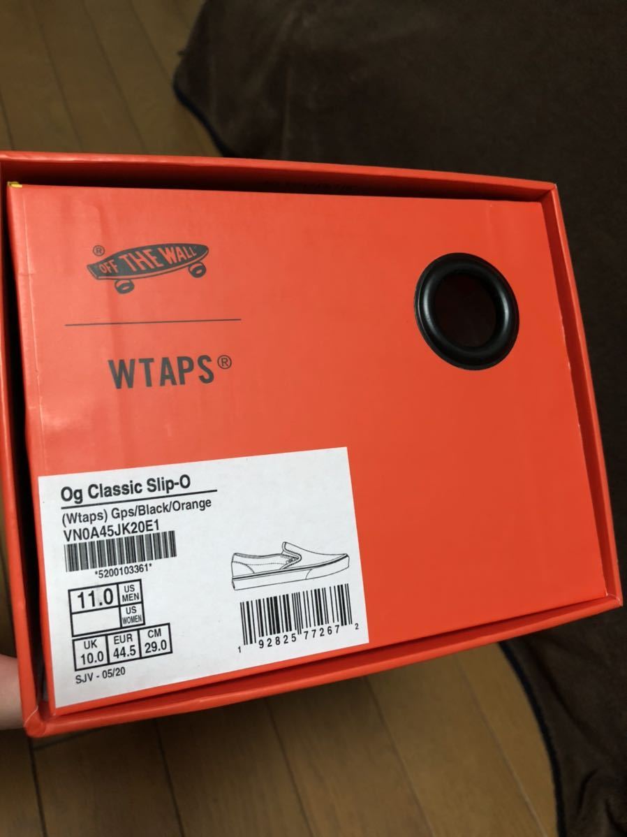 29cm US11 WTAPS VANS VALUT SLIP-ON LX Black Orange タップス スリッポン ブラック オレンジ ...