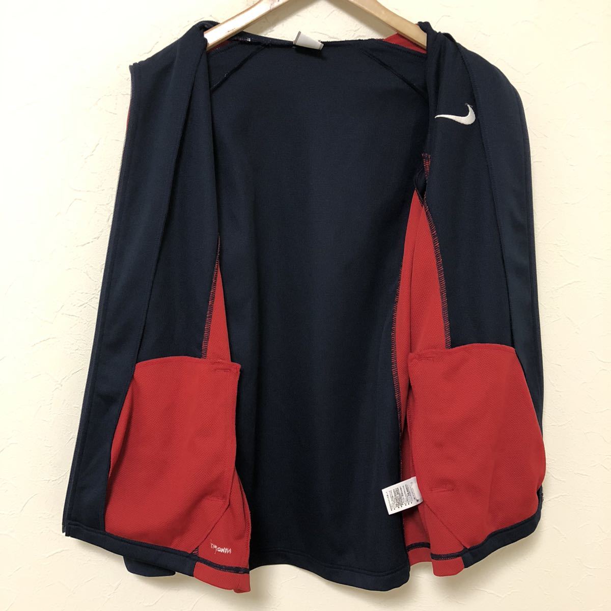C4814◇NIKE ナイキ ◇サイズM ジャージ上下 ネイビー×レッド×ホワイト 
