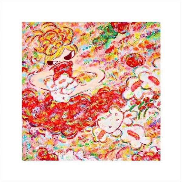 ロッカクアヤコ 作品展 魔法の手 大きなバンダナ Ayako Rokkaku Bandana