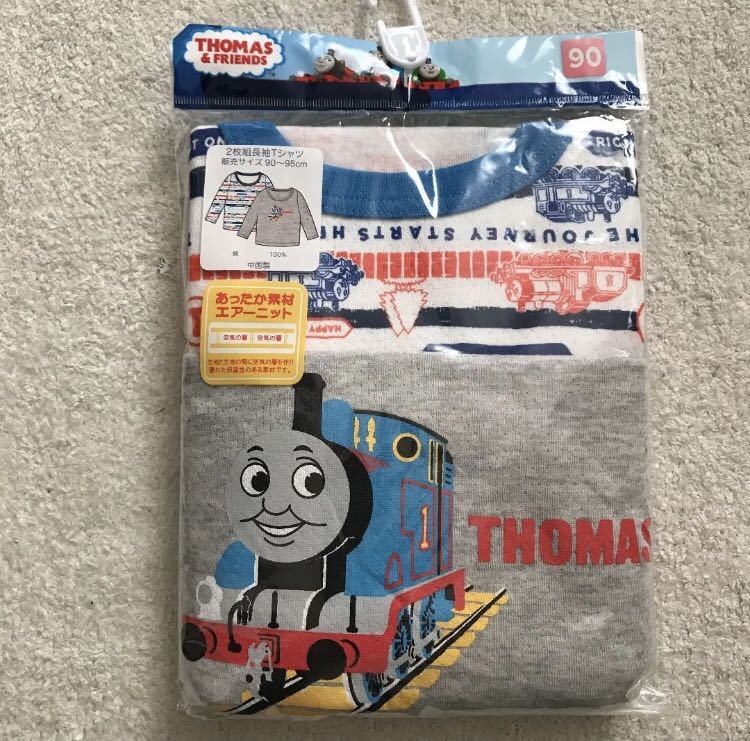 トーマス 2枚組 長袖シャツ 肌着 90 ベビー インナー きかんしゃトーマス あったか素材 90 94cm 以下 売買されたオークション情報 Yahooの商品情報をアーカイブ公開 オークファン Aucfan Com