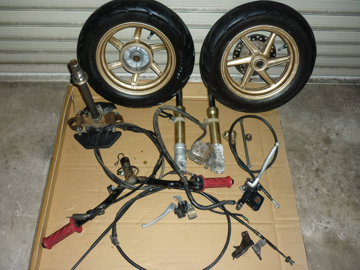 化粧品一式 ホンダ ライブ ディオ AF35 ZX Live Dio 純正 前後ホイール フロント足
