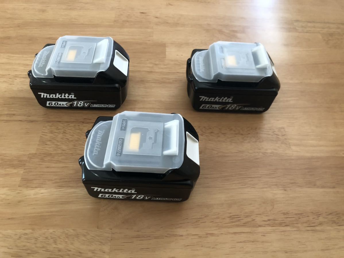 新品 マキタ 純正 リチウムイオンバッテリー BL1860B 18V 6.0Ah 雪マーク 3個セット_1