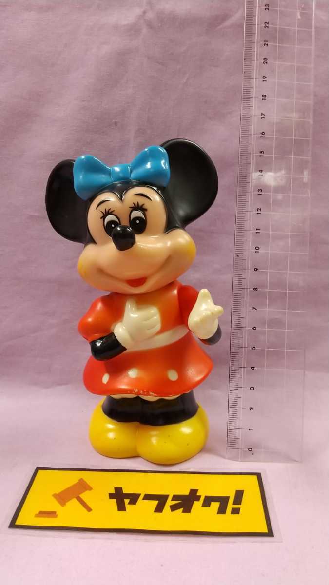 ディズニー 77 3非売品 ミッキーマウス ミニーマウス ソフビ 人形 貯金箱 セット 1996年 人気ブランド新作豊富
