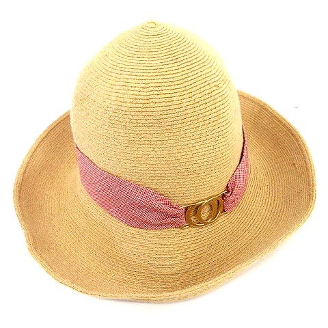 【極美品】Athena New York レースハット 麦わら帽子 保存袋付 美品】Athena New York 麦わら帽子 アシーナニューヨークレース