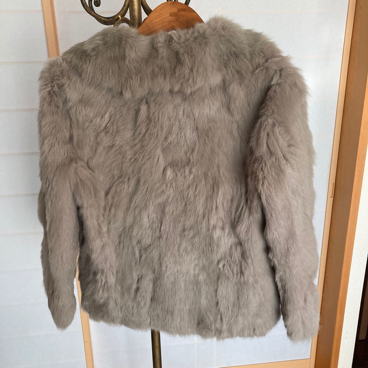 JILL BY JILLSTUART グレー リアルファー付き パーカー（ジル