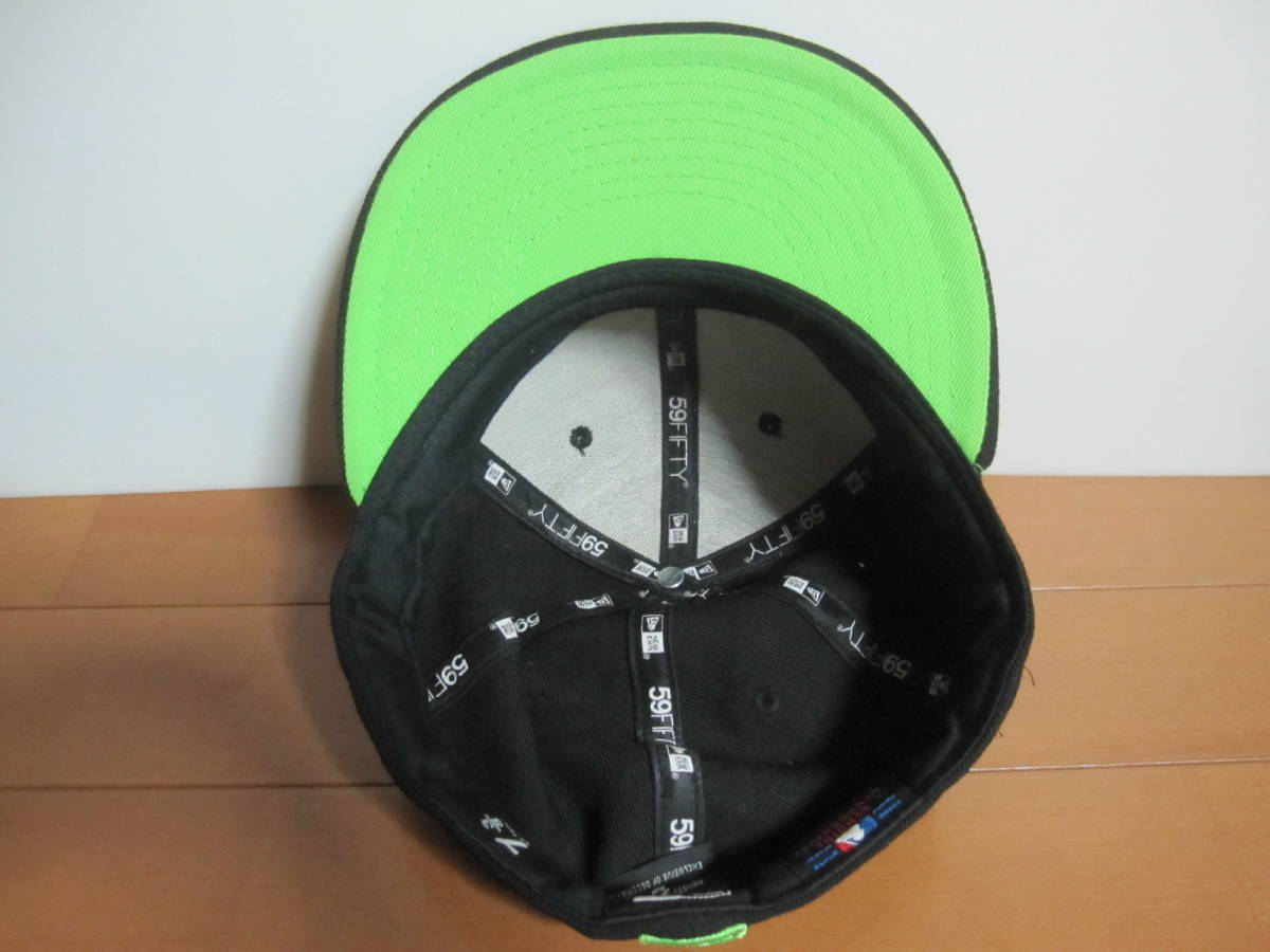 Newera ニューエラ 59fifty Genuine Merchandise Ny ニューヨーク ヤンキース キャップ 帽子 黒 黄緑 サイズ7 3 8 58 7 O2101b ニューエラ 売買されたオークション情報 Yahooの商品情報をアーカイブ公開 オークファン Aucfan Com